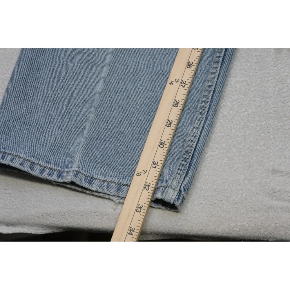 Levi's Straight Leg Jeans Mens 40x32 Light Blue Denim Casual Classic Rugged
